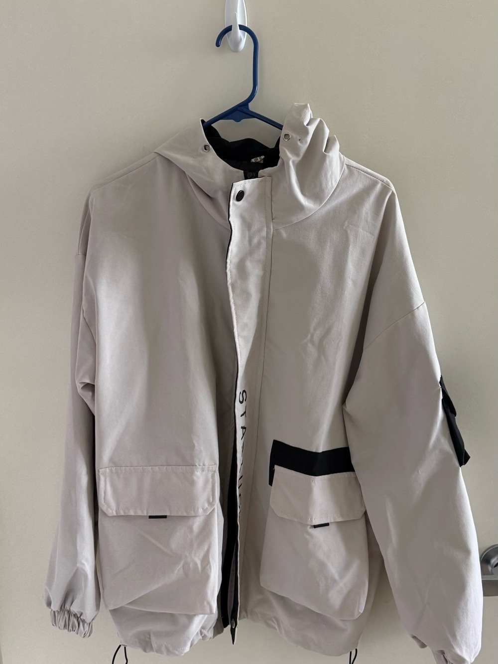 Light Gray Street Wear Jacket